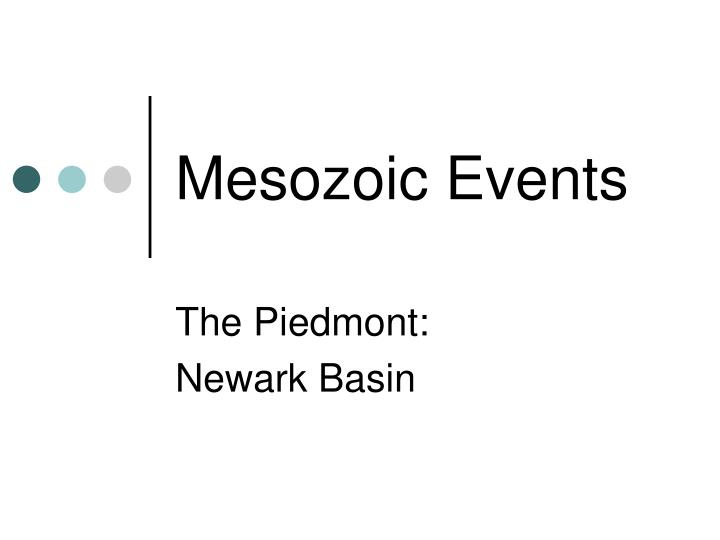 mesozoic events