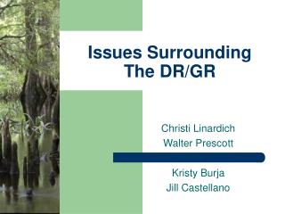 Issues Surrounding The DR/GR