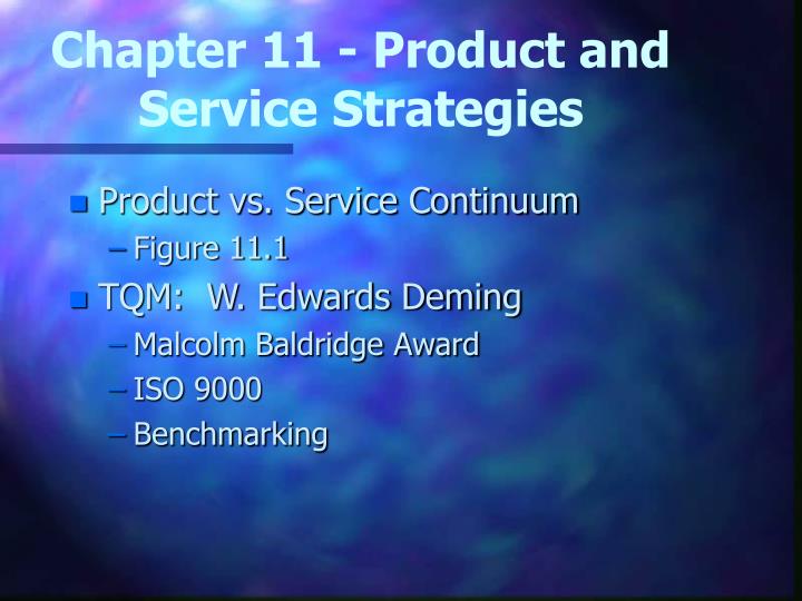 chapter 11 product and service strategies