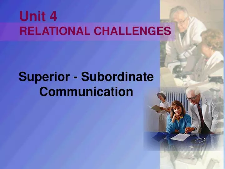 unit 4 relational challenges