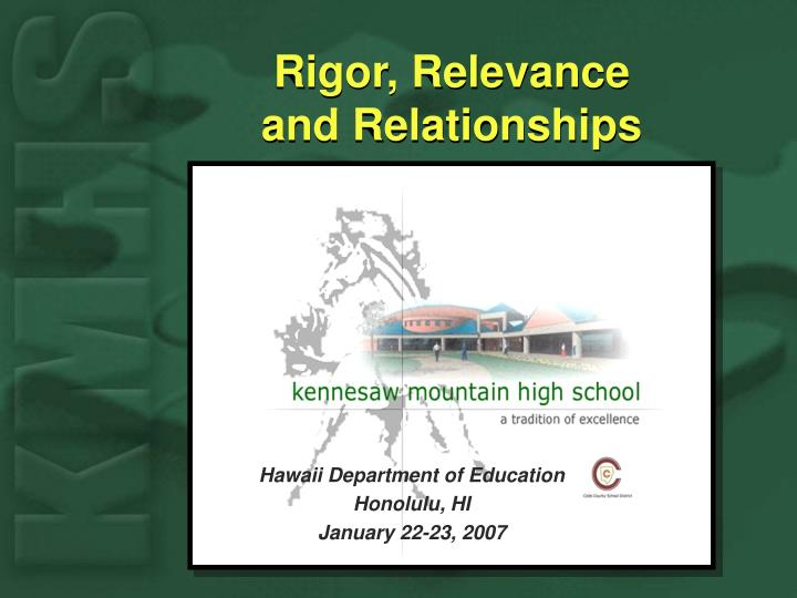 rigor relevance and relationships