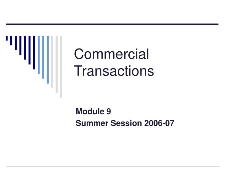 commercial transactions