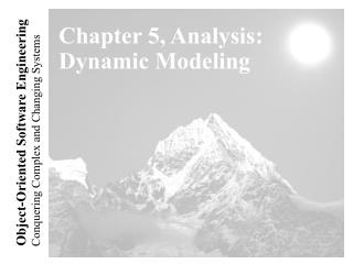 Chapter 5, Analysis: Dynamic Modeling