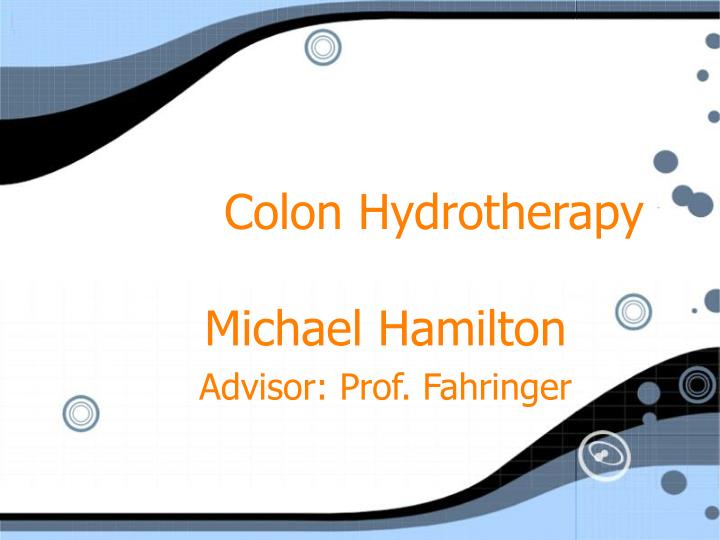 colon hydrotherapy