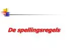 De spellingsregels - slide 1