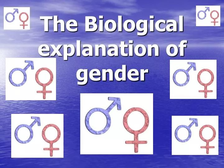 the biological explanation of gender