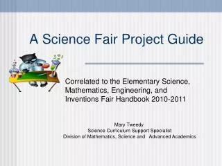 A Science Fair Project Guide