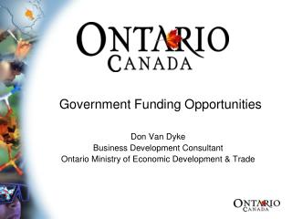 Government Funding Opportunities