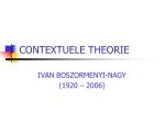CONTEXTUELE THEORIE - slide 1