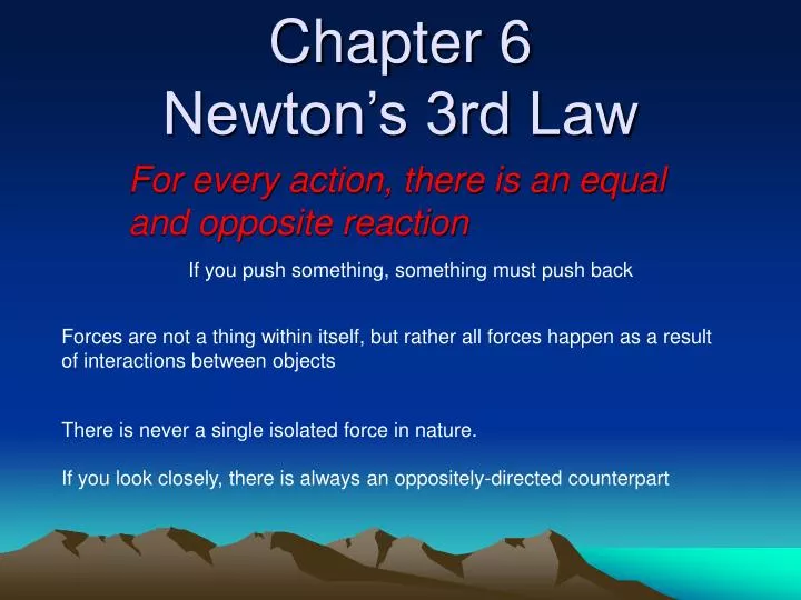 chapter 6 newton s 3rd law