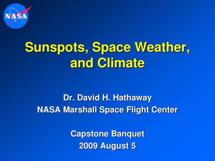 sunspots space weather and climate