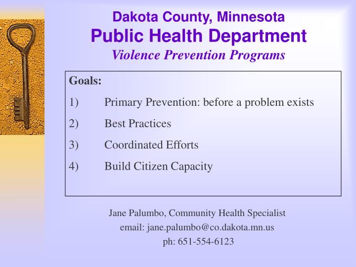 dakota county minnesota public health department violence prevention programs