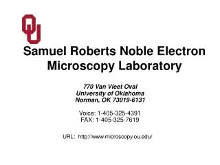 Samuel Roberts Noble Electron Microscopy Laboratory
