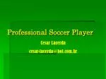Professional Soccer Player - slide 1
