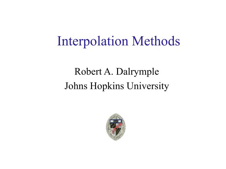 interpolation methods