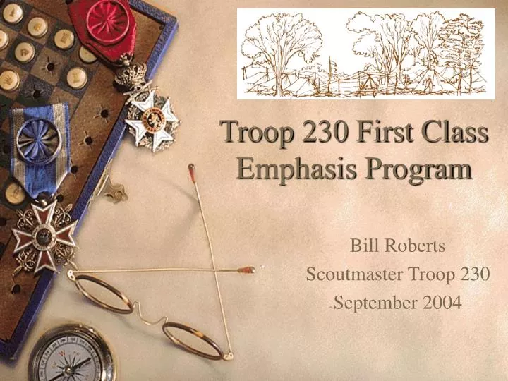 troop 230 first class emphasis program