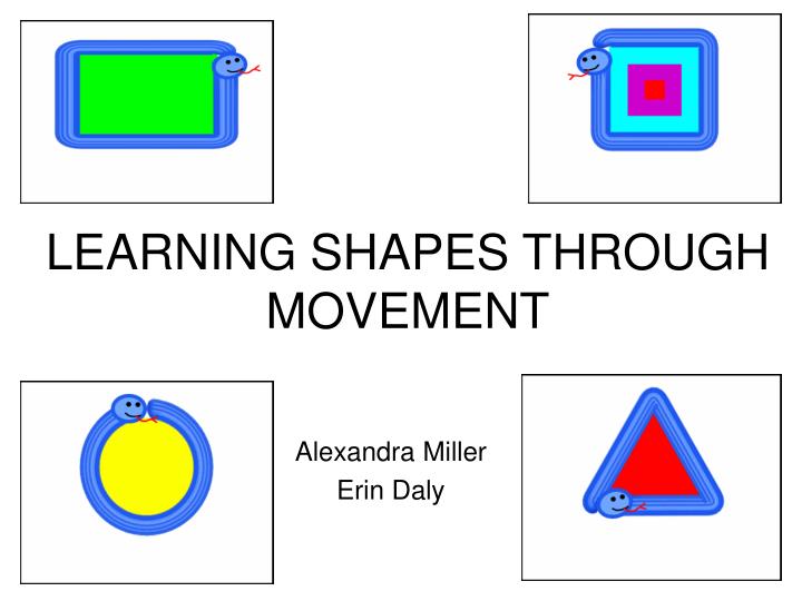 learning shapes through movement