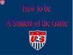 How to be - slide 1