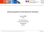 Wissensmanagement und die Zukunft der Arbeitswelt - slide 1