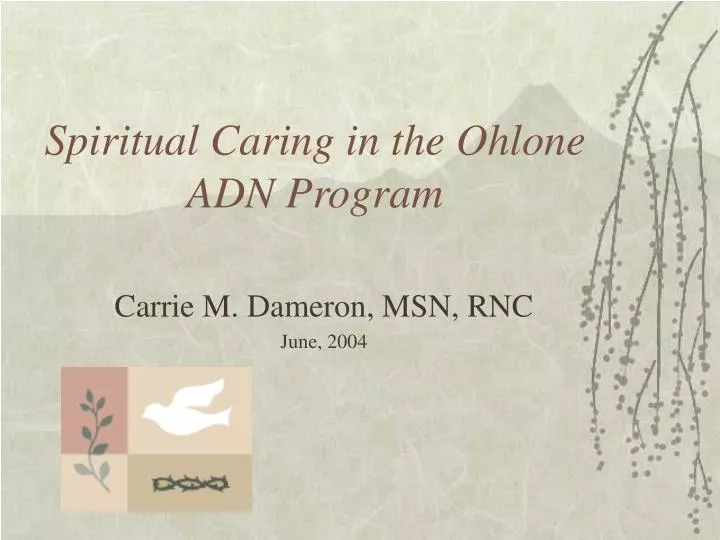 spiritual caring in the ohlone adn program