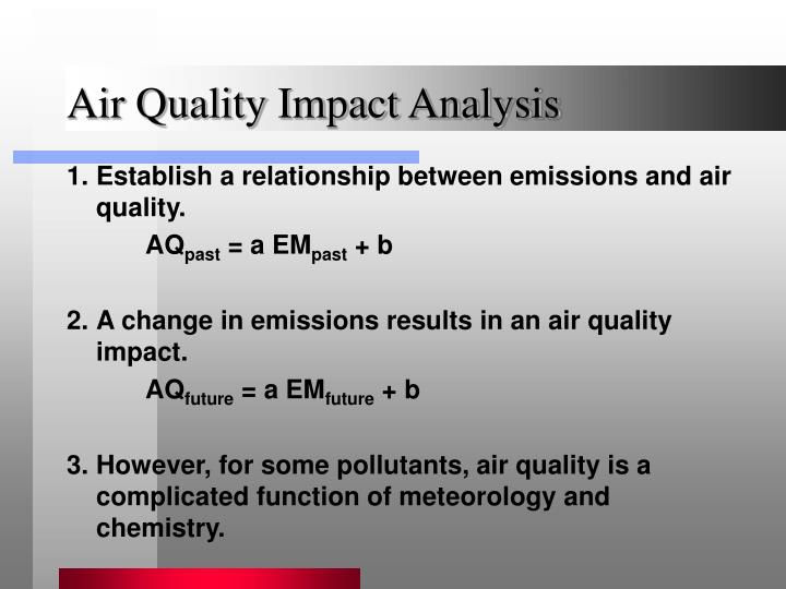 air quality impact analysis