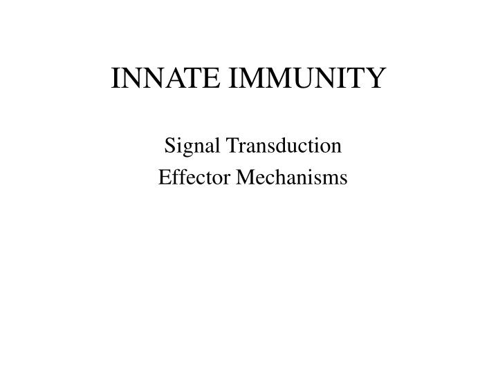 innate immunity