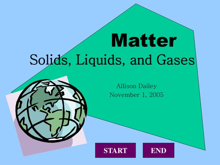 matter solids liquids and gases