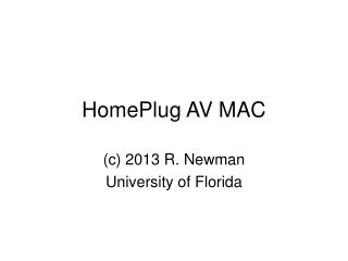 HomePlug AV MAC