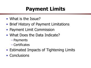 Payment Limits