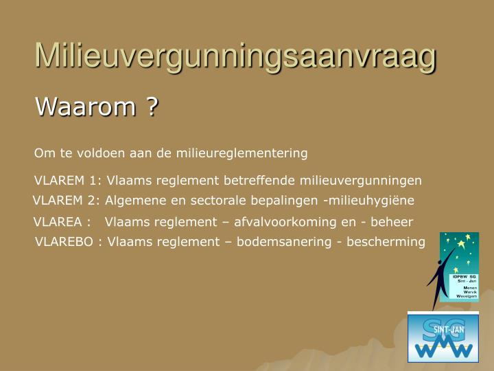 milieuvergunningsaanvraag