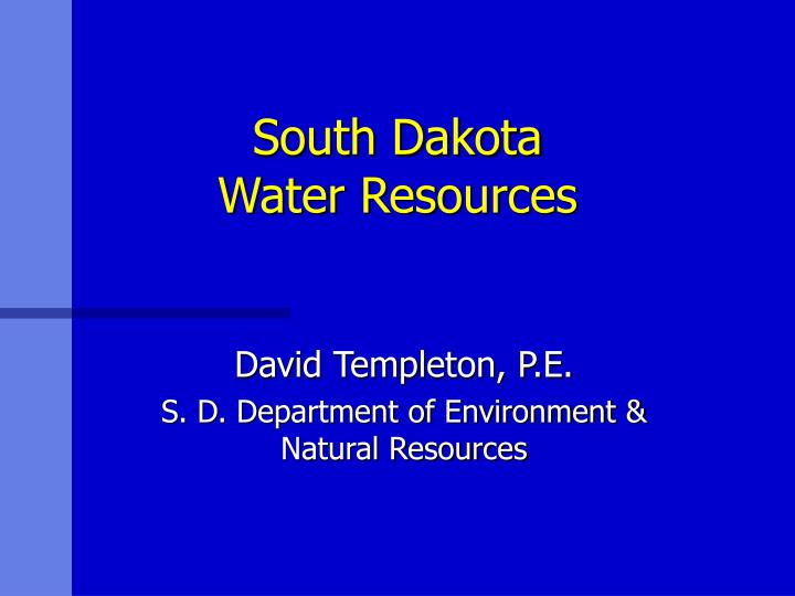 south dakota water resources