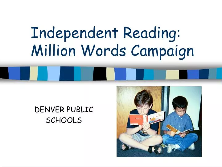 independent reading million words campaign