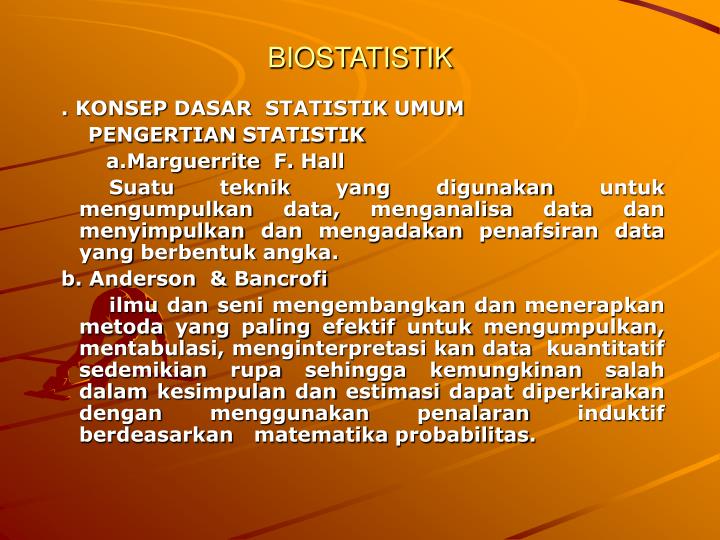 biostatistik