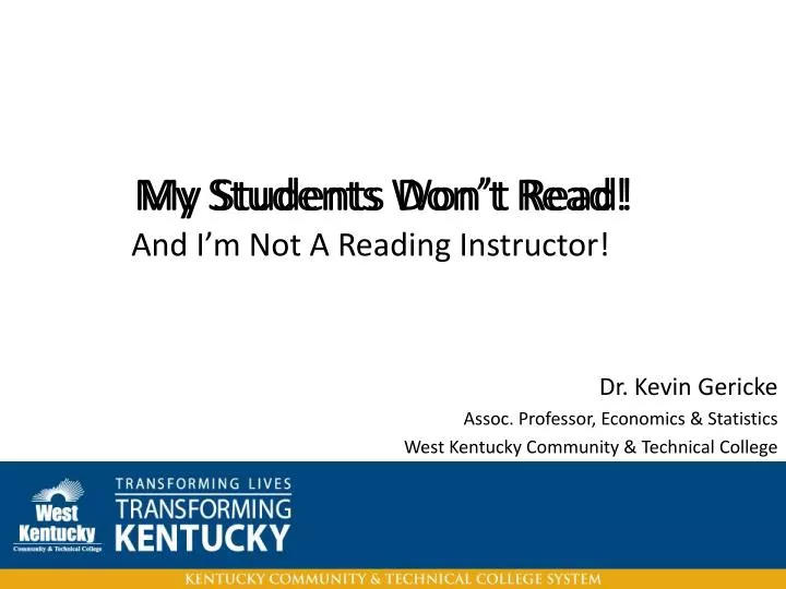 my students don t read