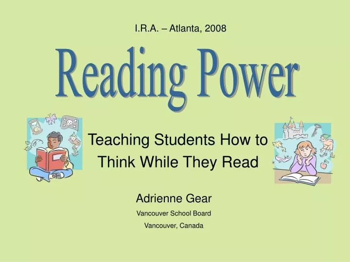 teaching students how to think while they read