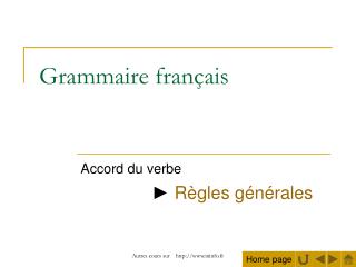 Grammaire français