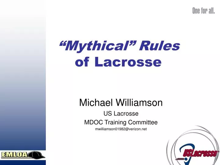 mythical rules of lacrosse