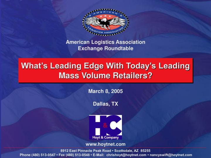 what s leading edge with today s leading mass volume retailers