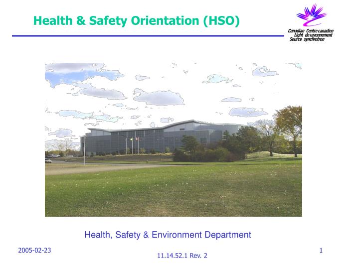 health safety orientation hso