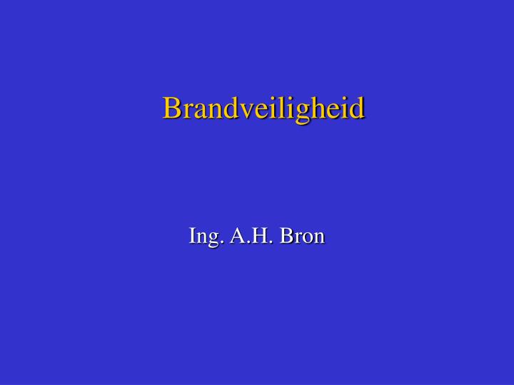 brandveiligheid