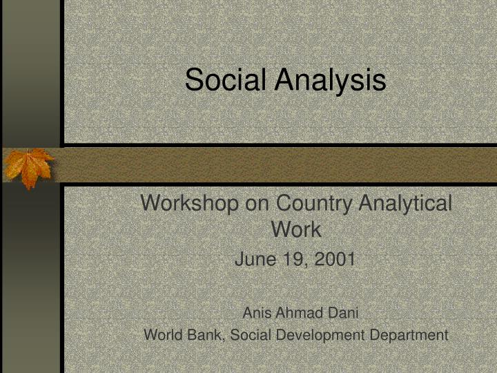 social analysis