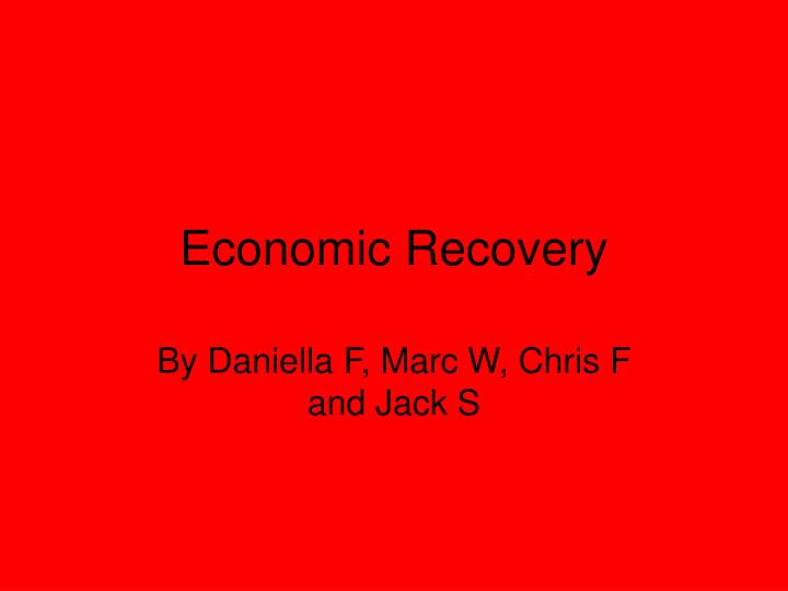 economic recovery