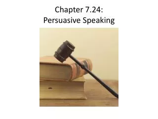 Chapter 7.24 : Persuasive Speaking