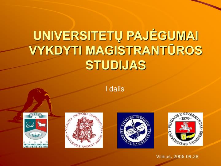 universitet paj gumai vykdyti magistrant ros studijas