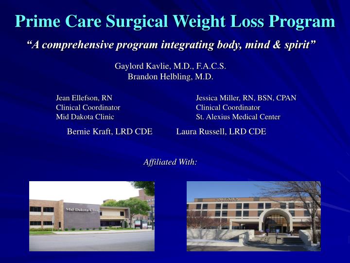 prime care surgical weight loss program