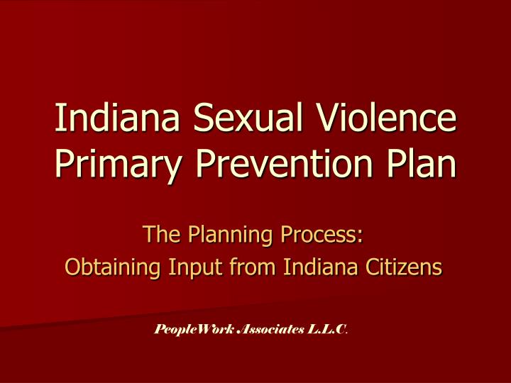 indiana sexual violence primary prevention plan