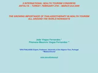 Health Tourism