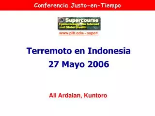 Terremoto en Indonesia 27 Mayo 2006