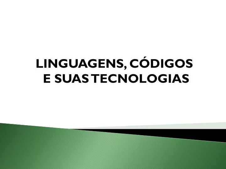 Linguagens, Códigos e suas Tecnologias – Educação Física - ppt