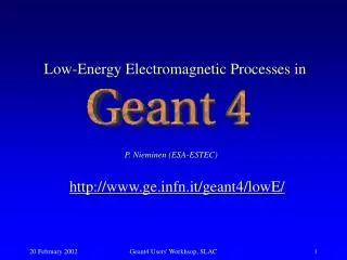 Low-Energy Electromagnetic Processes in